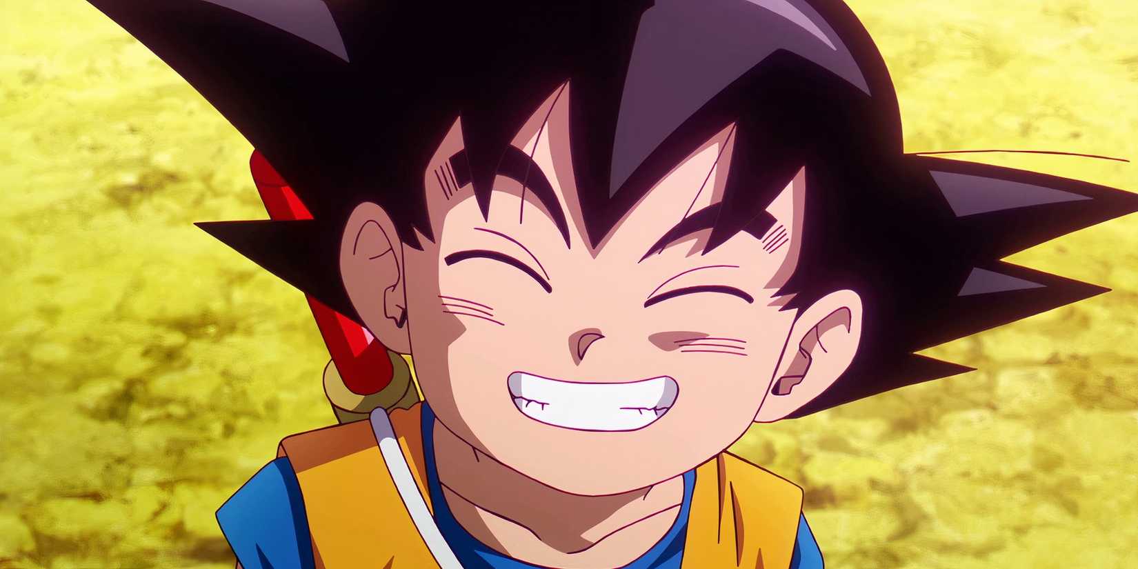 Close-up of Goku smiling in Dragon Ball Daima.