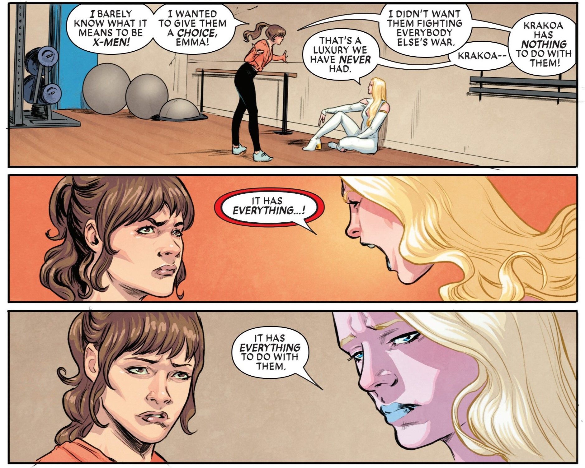 Emma Frost says Krakoa has everything to do with the next generation.