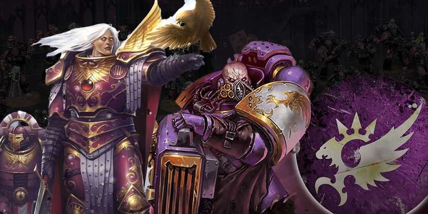 Fulgrim and a Noise Marine from the Emperor's Children
