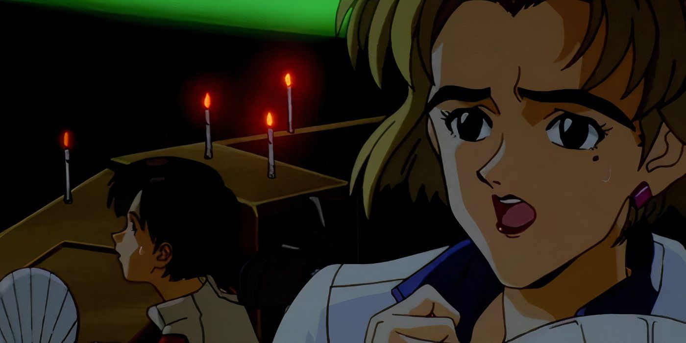 Ritsuko and Maya in NERV headquarters in Evangelion episode #11.