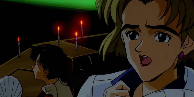 Ritsuko and Maya in NERV headquarters in Evangelion episode #11.