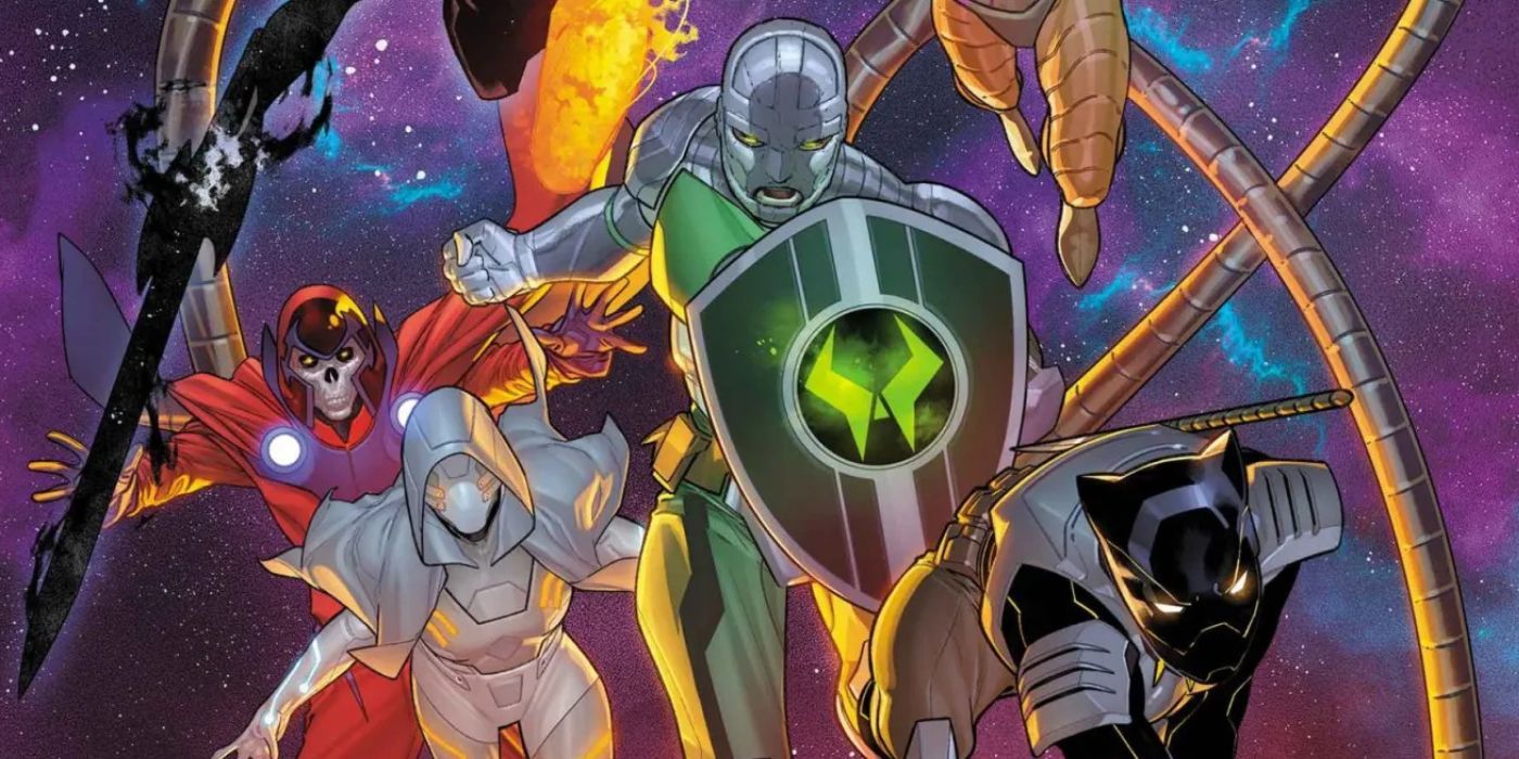 Superior Avengers #2 art by R.B. Silva - Abomination, Killmonger, Ghost, and Onslaught charge into battle