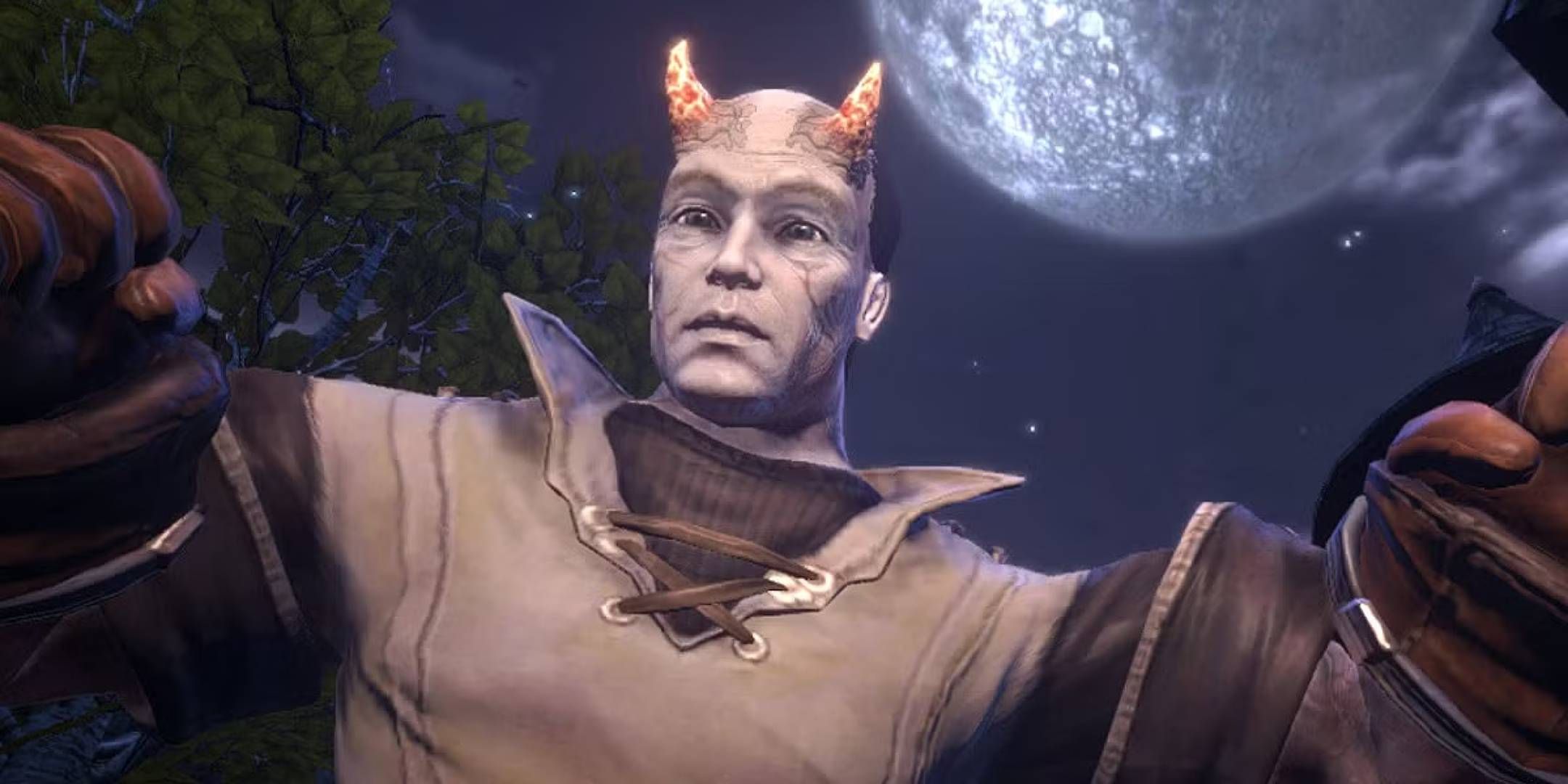 The protagonist of the first fable game, with horns growing out of his head.