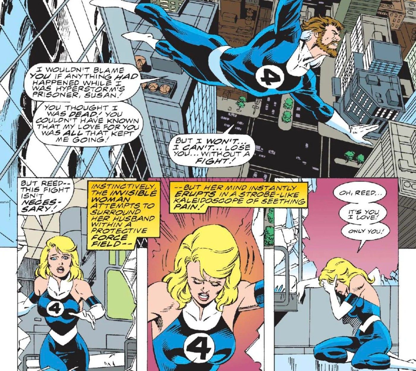 Reed Richards fights Namor over Sue and she says she only loves Reed