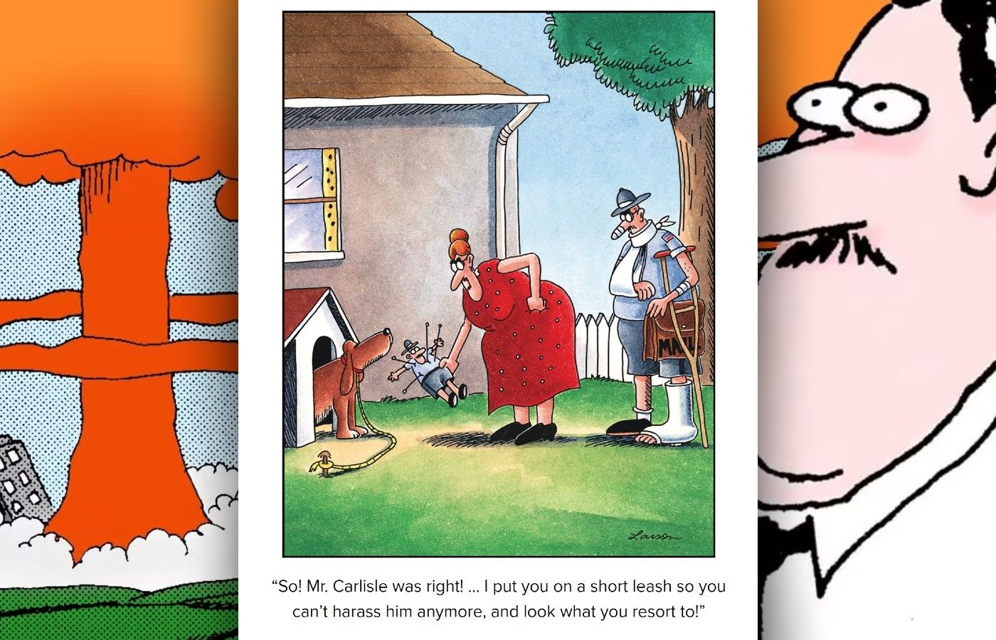 far side dog voodoo doll comic