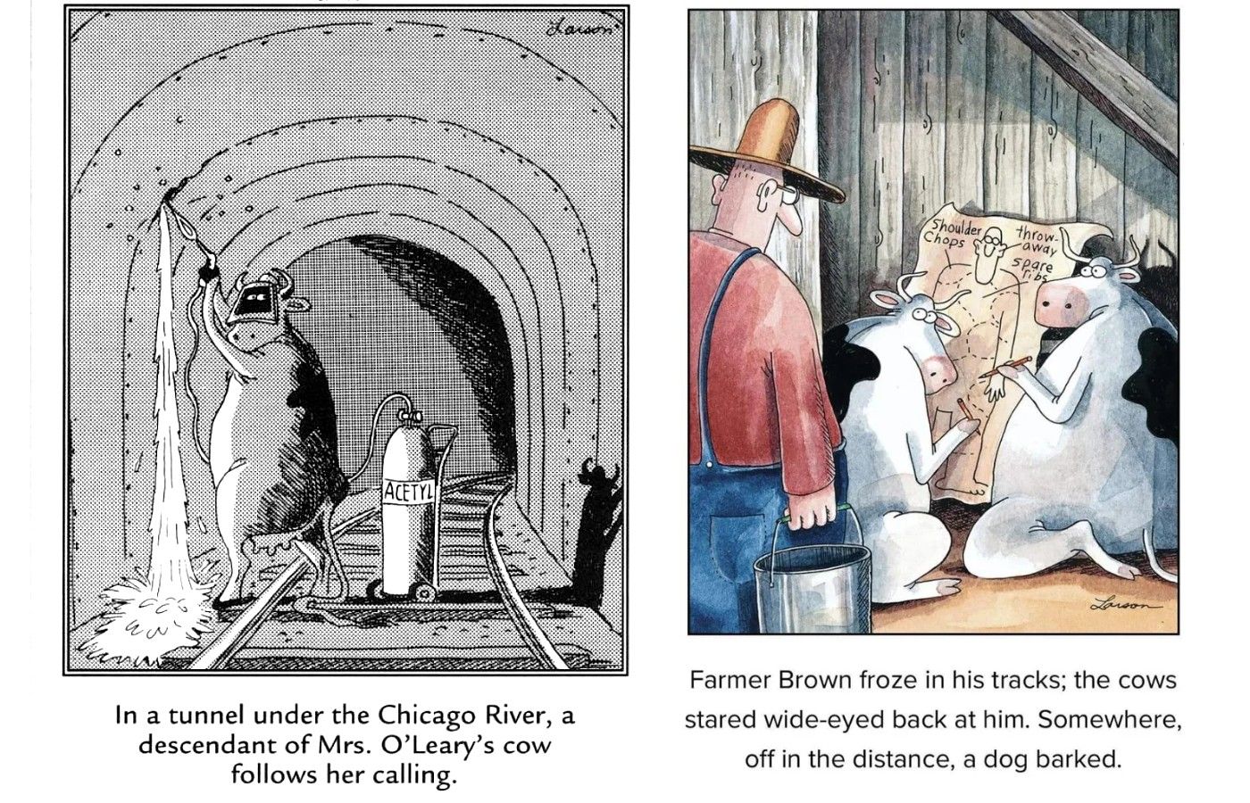 far side evil cows