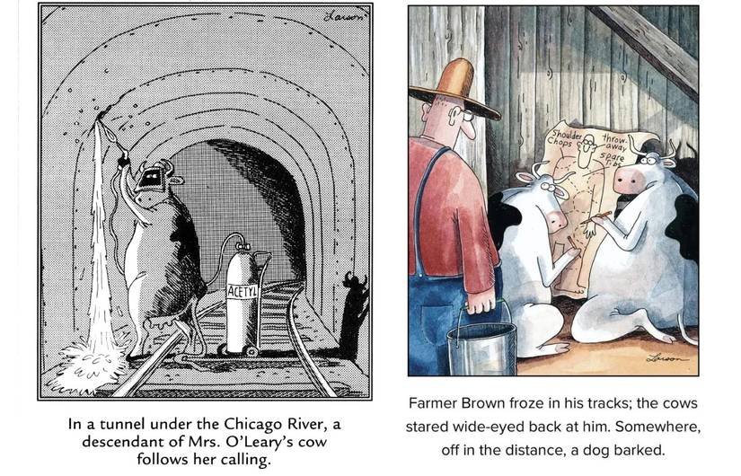 far side evil cows