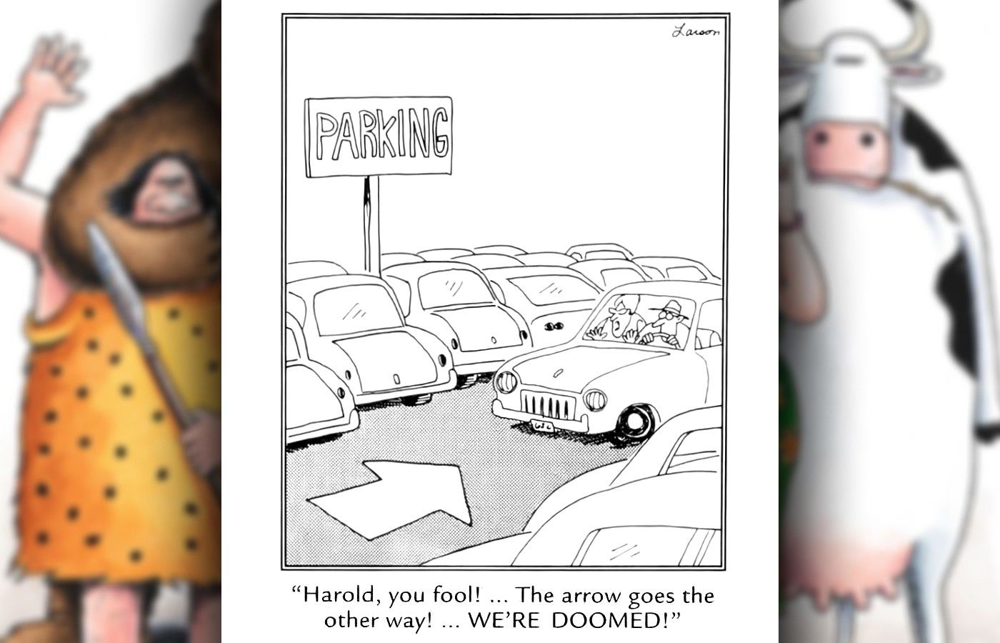 far side wrong way arrow comic
