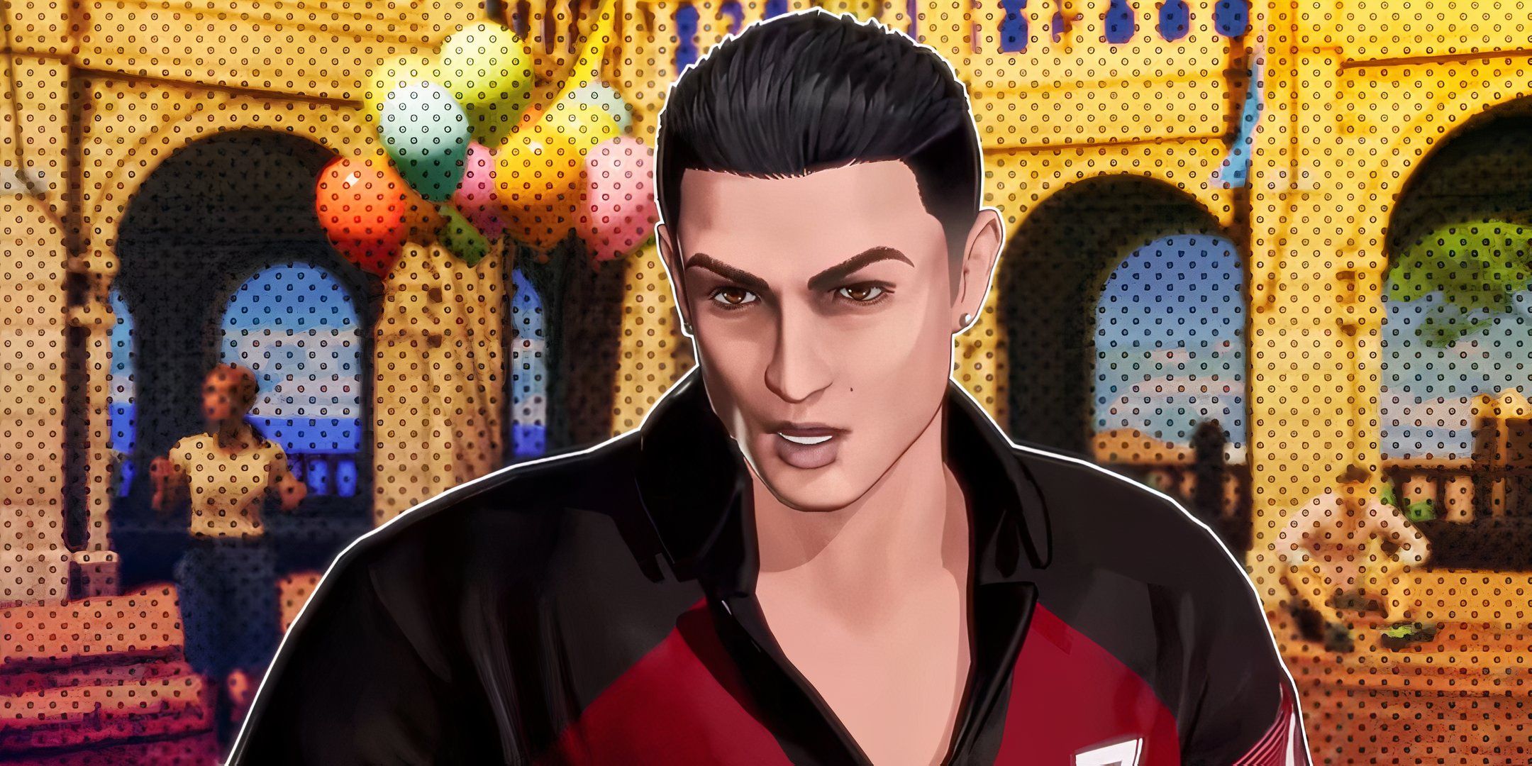 An image of soccer player Cristiano Ronaldo in Fatal Fury: City of the Wolves.