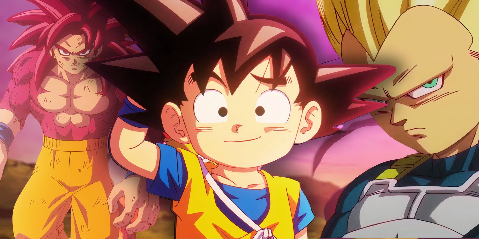 Goku kid from Daima confused with SSJ4 and SSJ3, Goku and Vegeta respectively from Daima