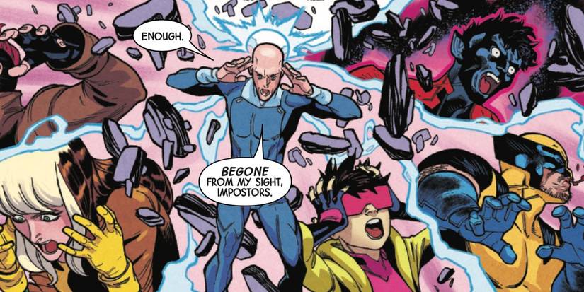Uncanny X-Men #11: Professor X sends a telepathic blast to the X-Men