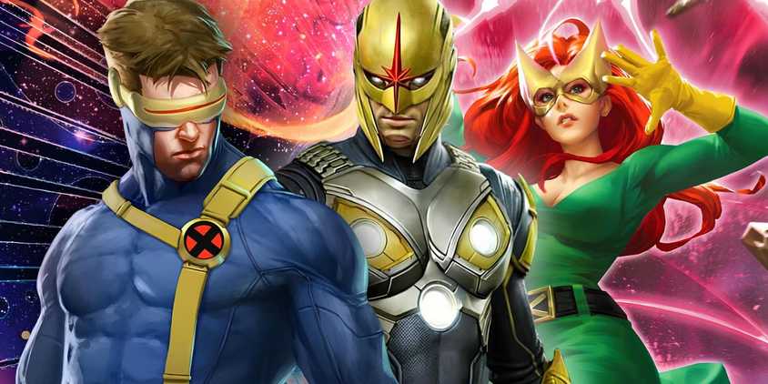 Custom image of Cyclops, Nova, and Jean Grey