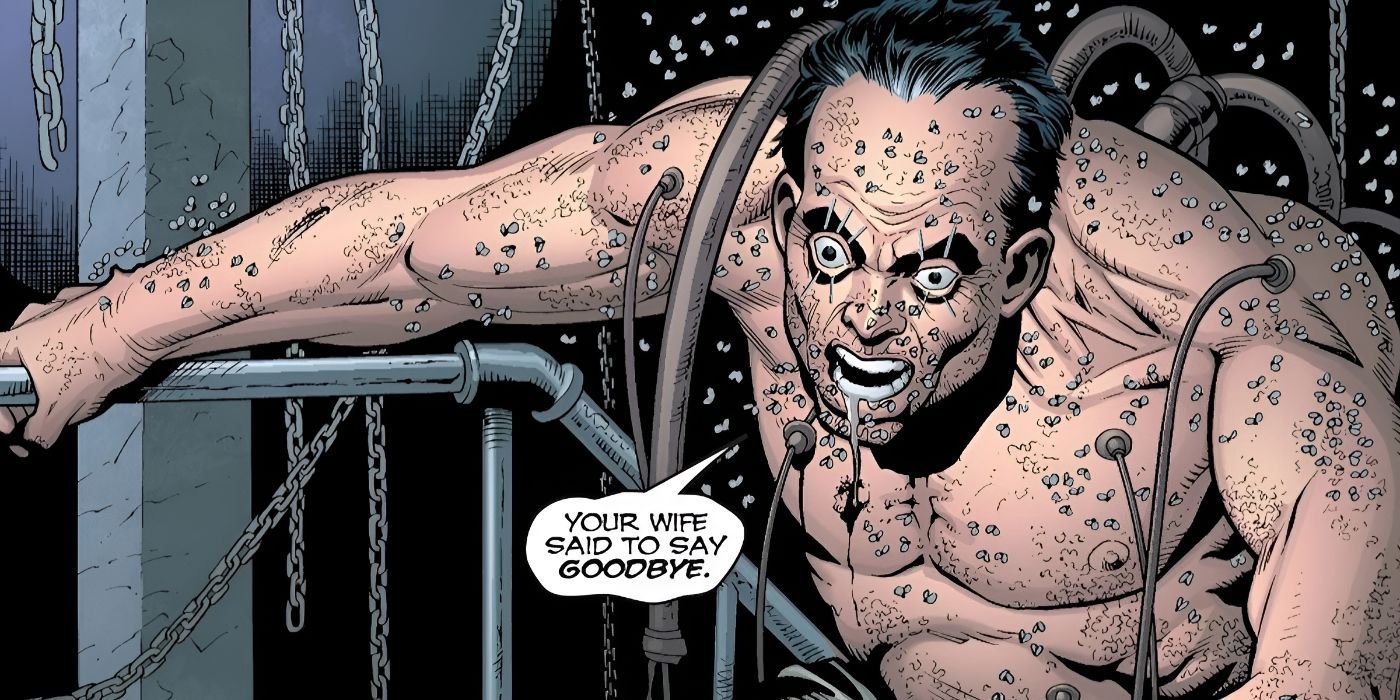 Filthy Frankie climbs out of a vat