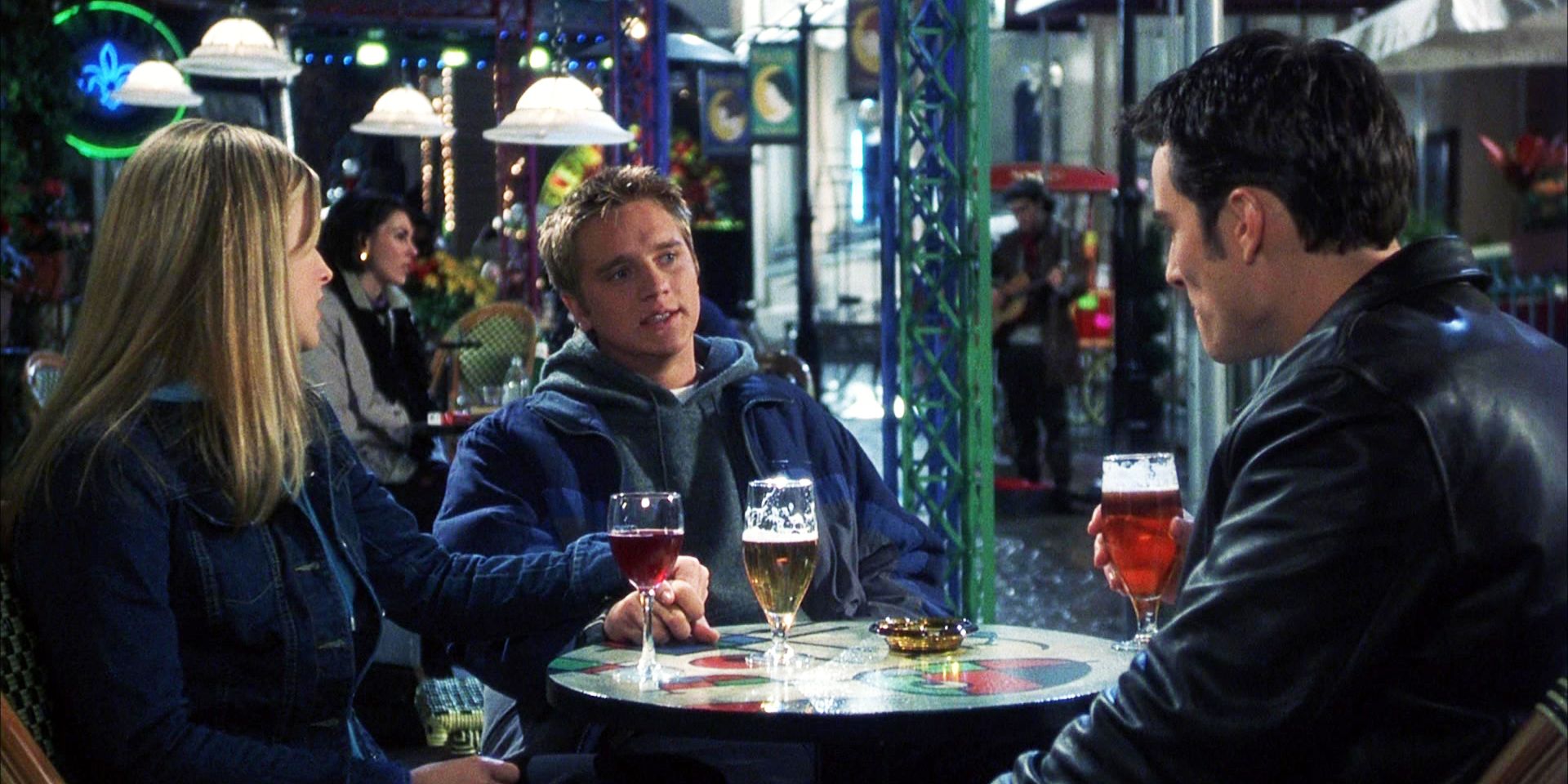 Final Destination ending scene Clear Alex and Carter drinking in Paris