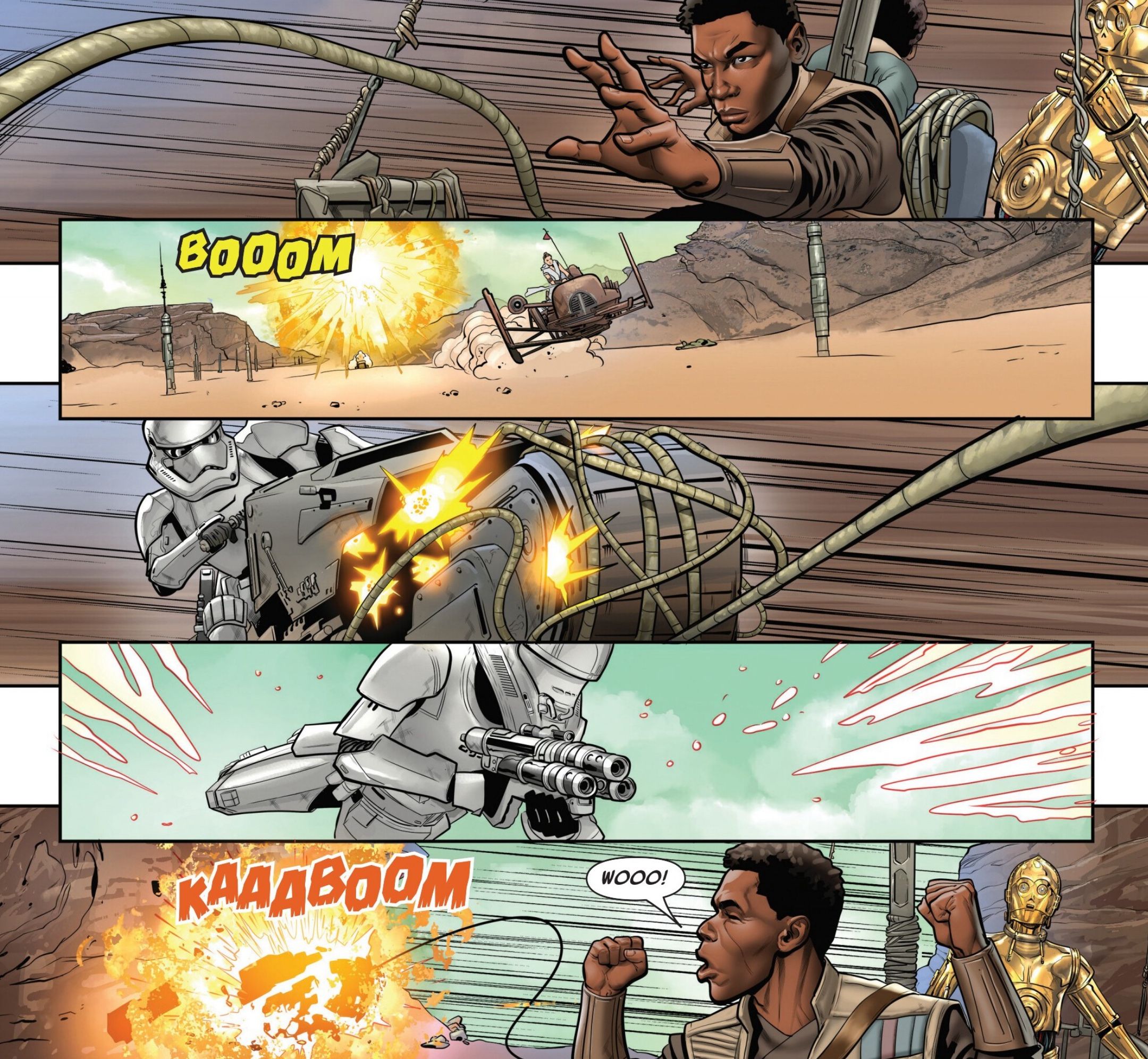 Finn Fighting First Order in Rise of Skywalker #1