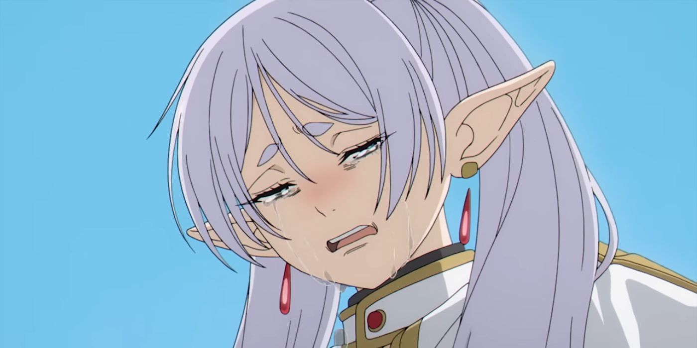 frieren-beyond-journey-s-end-frieren-crying-at-himmel-s-funeral Enquanto as tarifas dos EUA começam, um dos maiores varejistas do anime está reduzindo para a consternação dos fãs