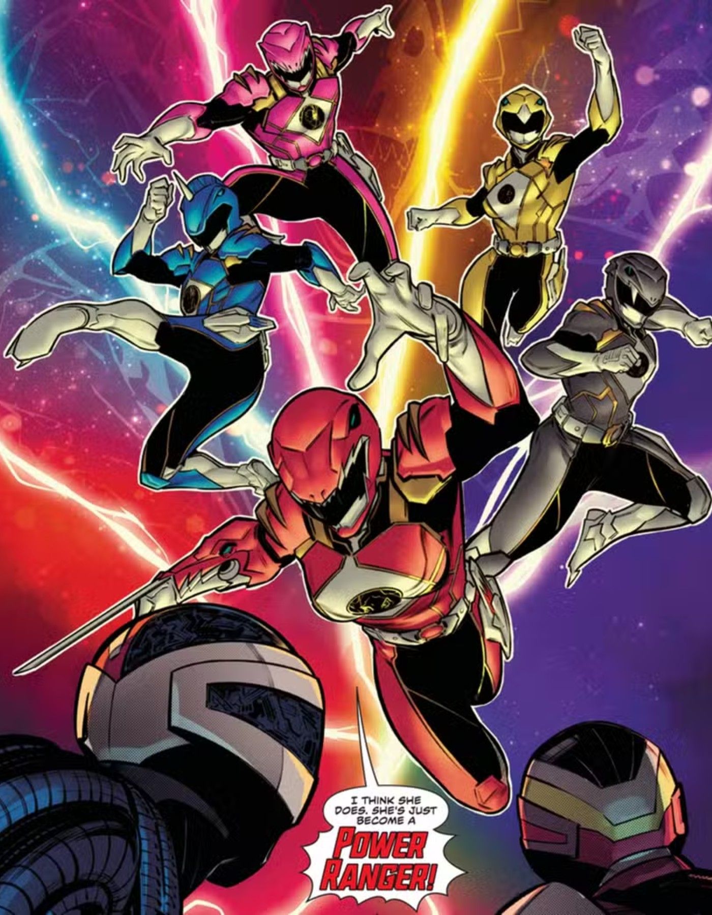 full team reveal in Power Rangers Prime #4