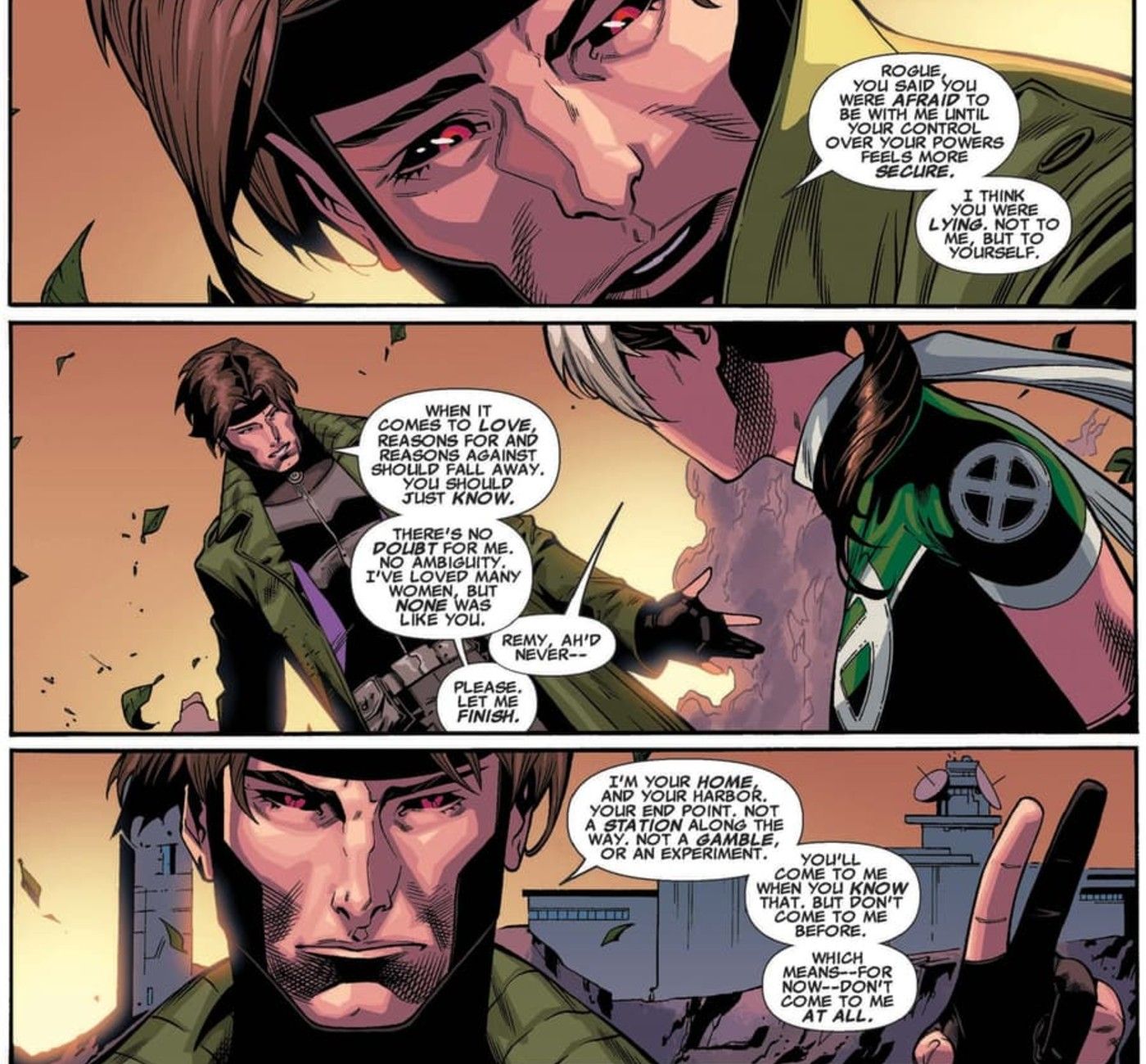 Gambit calls himself Rogue&rsquo;s home and habor before breaking up in X-Men Legacy #248