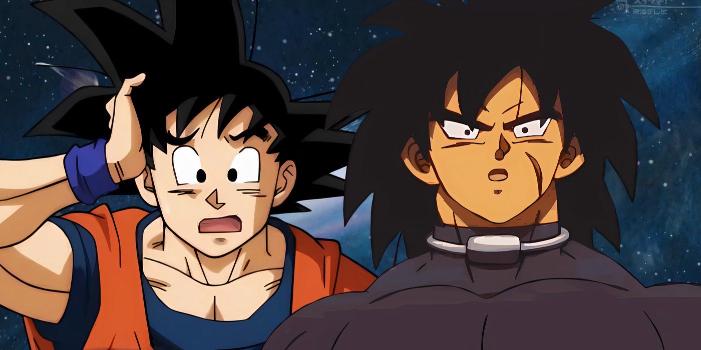 Goku and Broly Looking Surprised