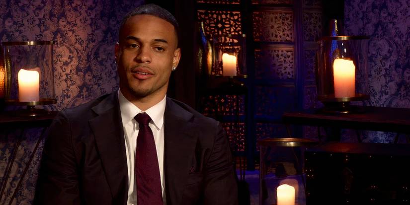 Grant Ellis in a confessional on The Bachelor