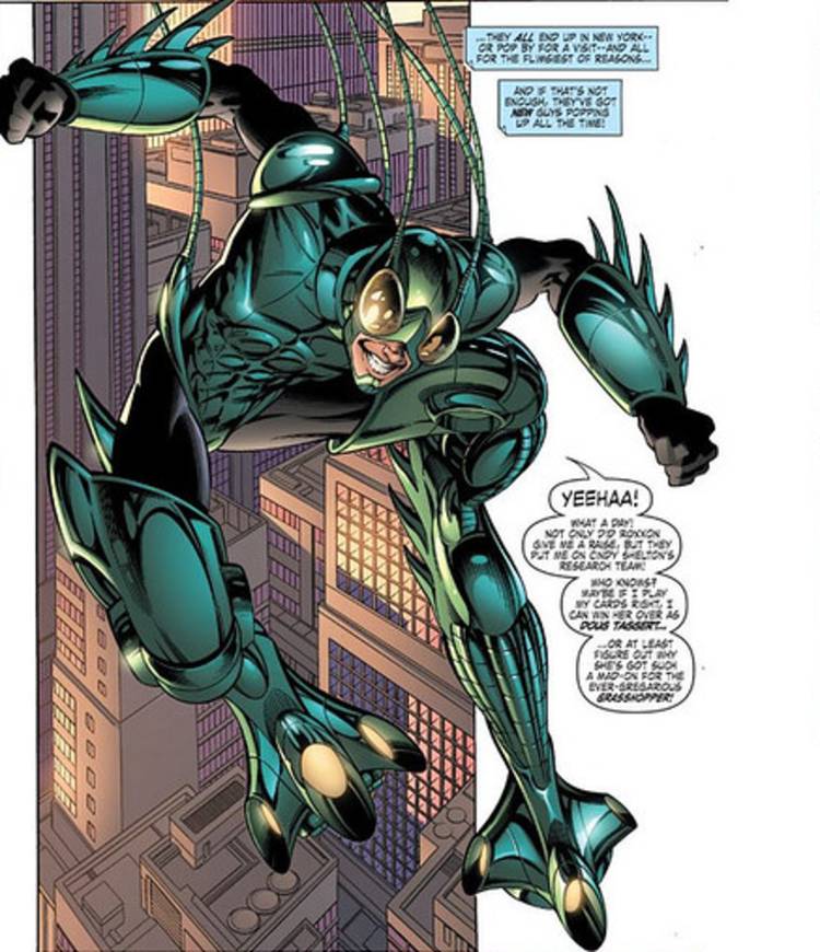 Marvel's Grasshopper Douglas Taggert in the Grasshopper suit 