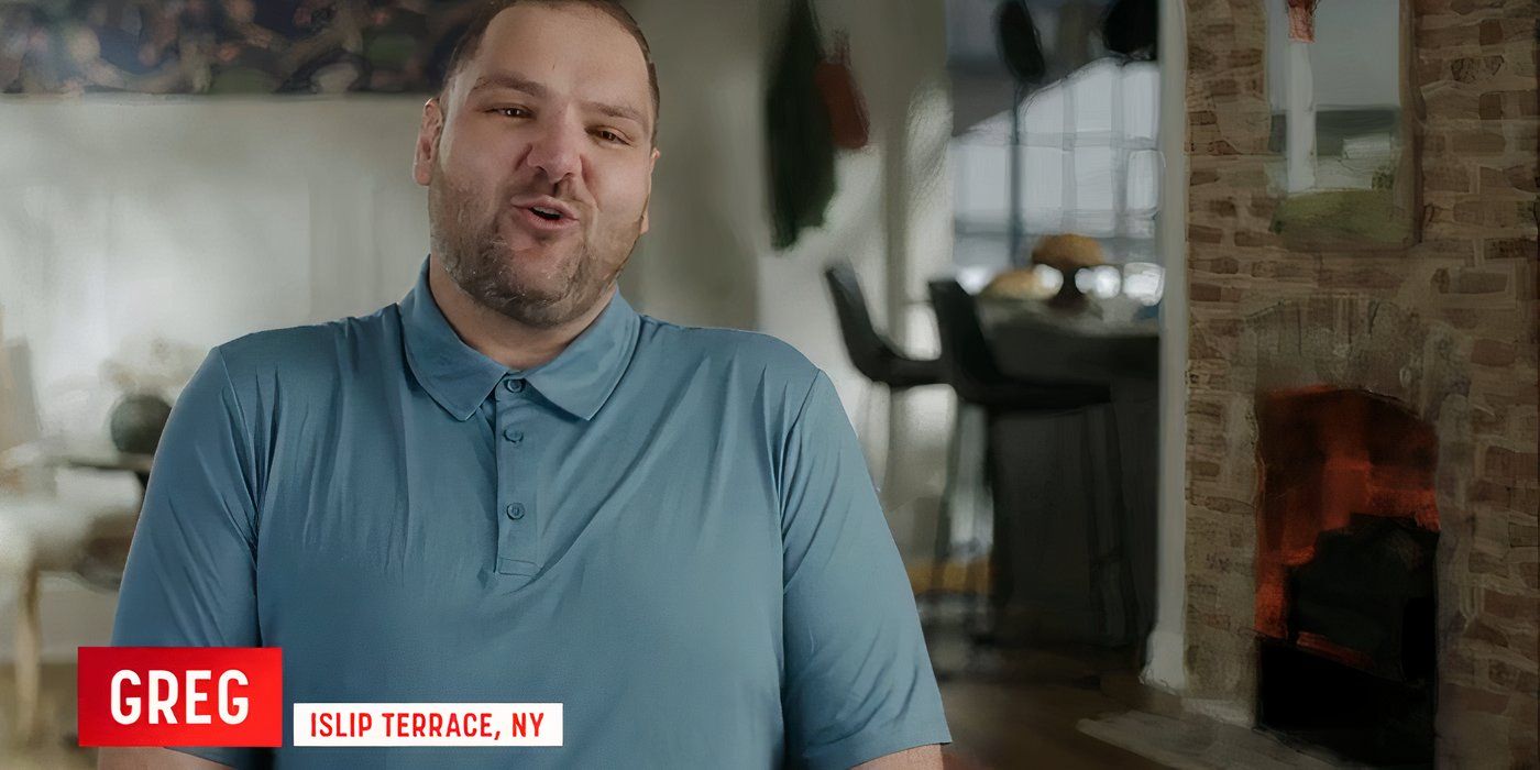 Greg Chillak in 90 Day Fiance in talking head interview blue shirt