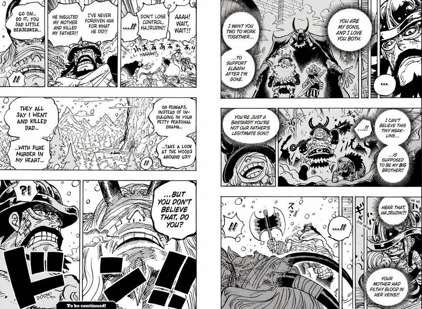 Hajrdudin attempting to kill Loki as the latter talks about their father's death