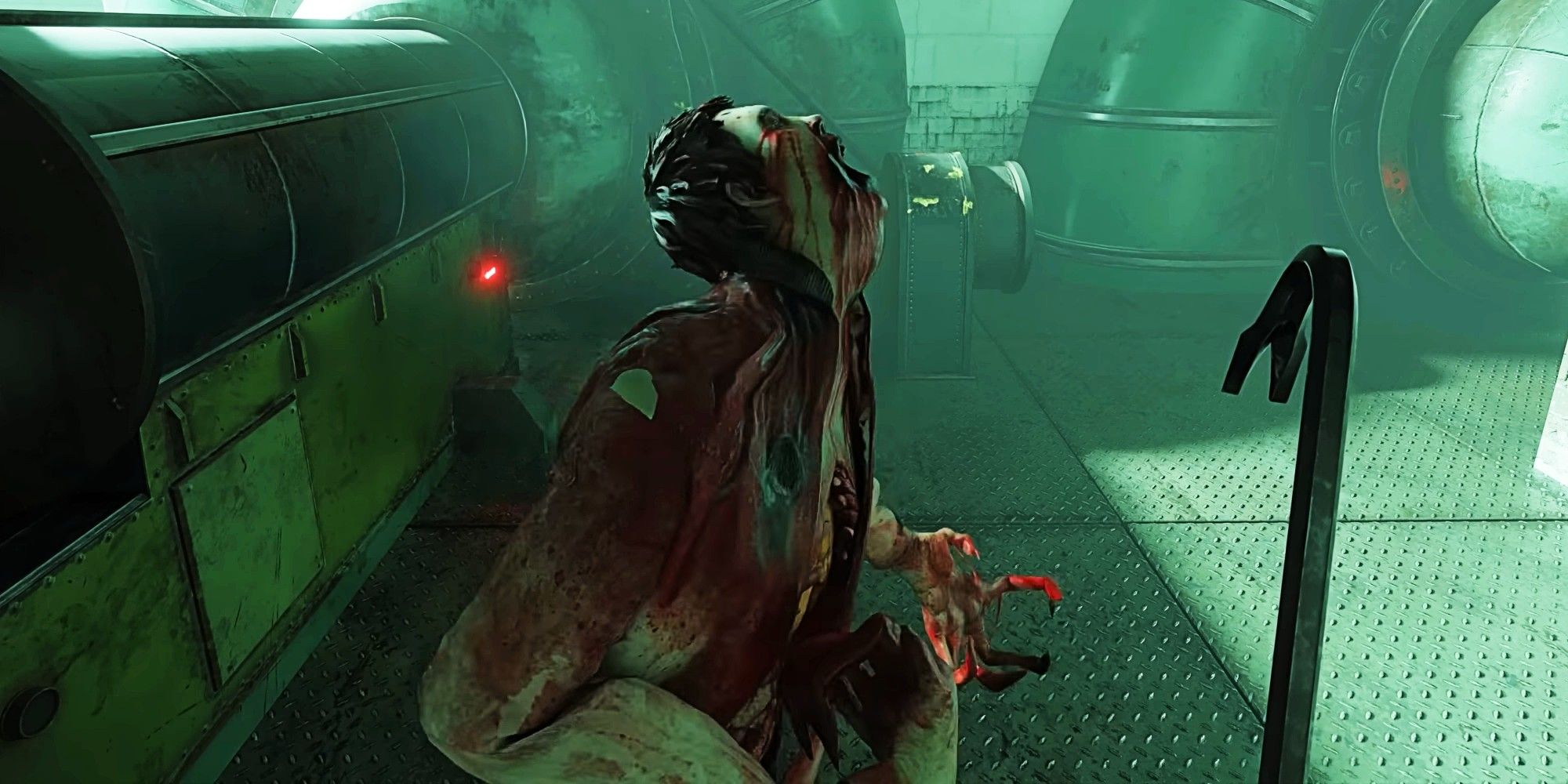 Half-Life 2 RTX the player looking at a monster they will kill.