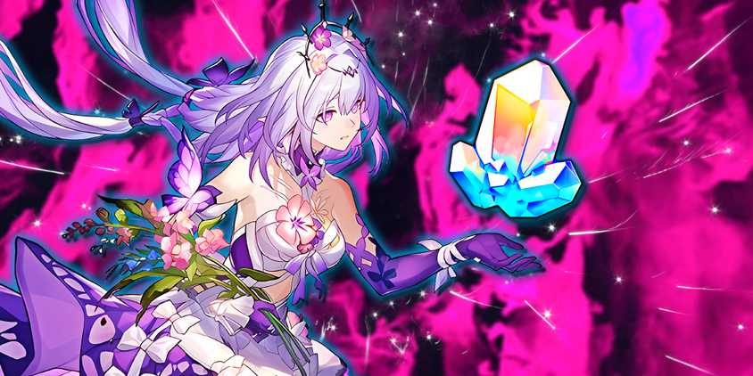 Honkai Star Rail's Castorice extends her hand to obtain a Stellar Jade.