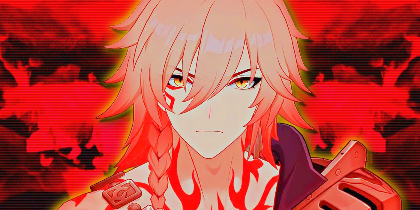 Honkai Star Rail&rsquo;s Mydei looks angry.