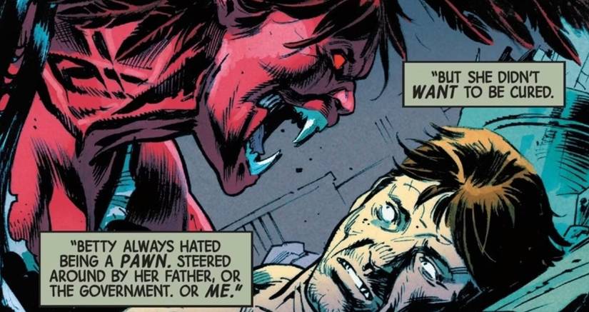 hulk's red harpy hates bruce banner
