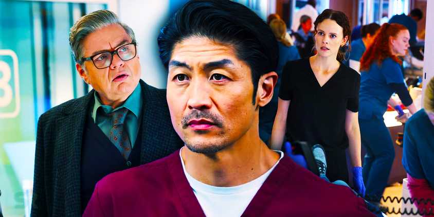 Brian Tee and the cast of Chicago Med