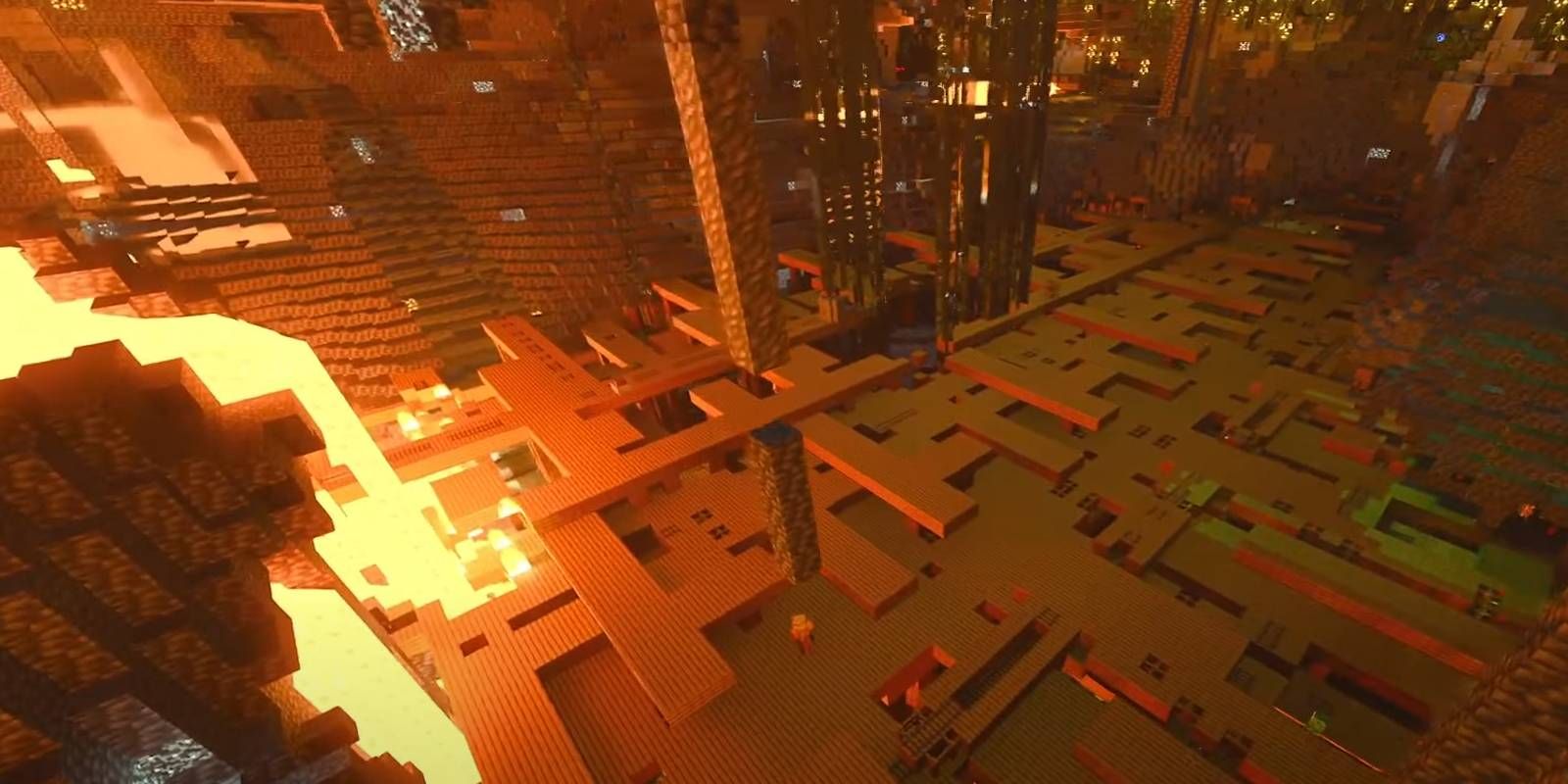 Minecraft Mineshaft of Many Treasures cave biome world seed