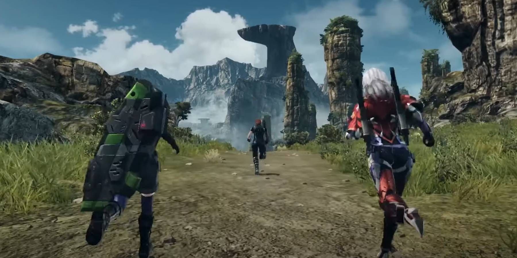 Xenoblade Chronicles X party going out to explore the world
