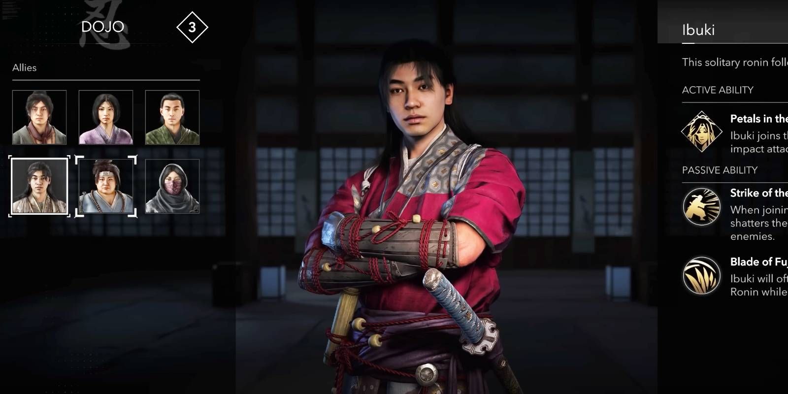 Assassin&rsquo;s Creed Shadows Ibuki ally in Dojo