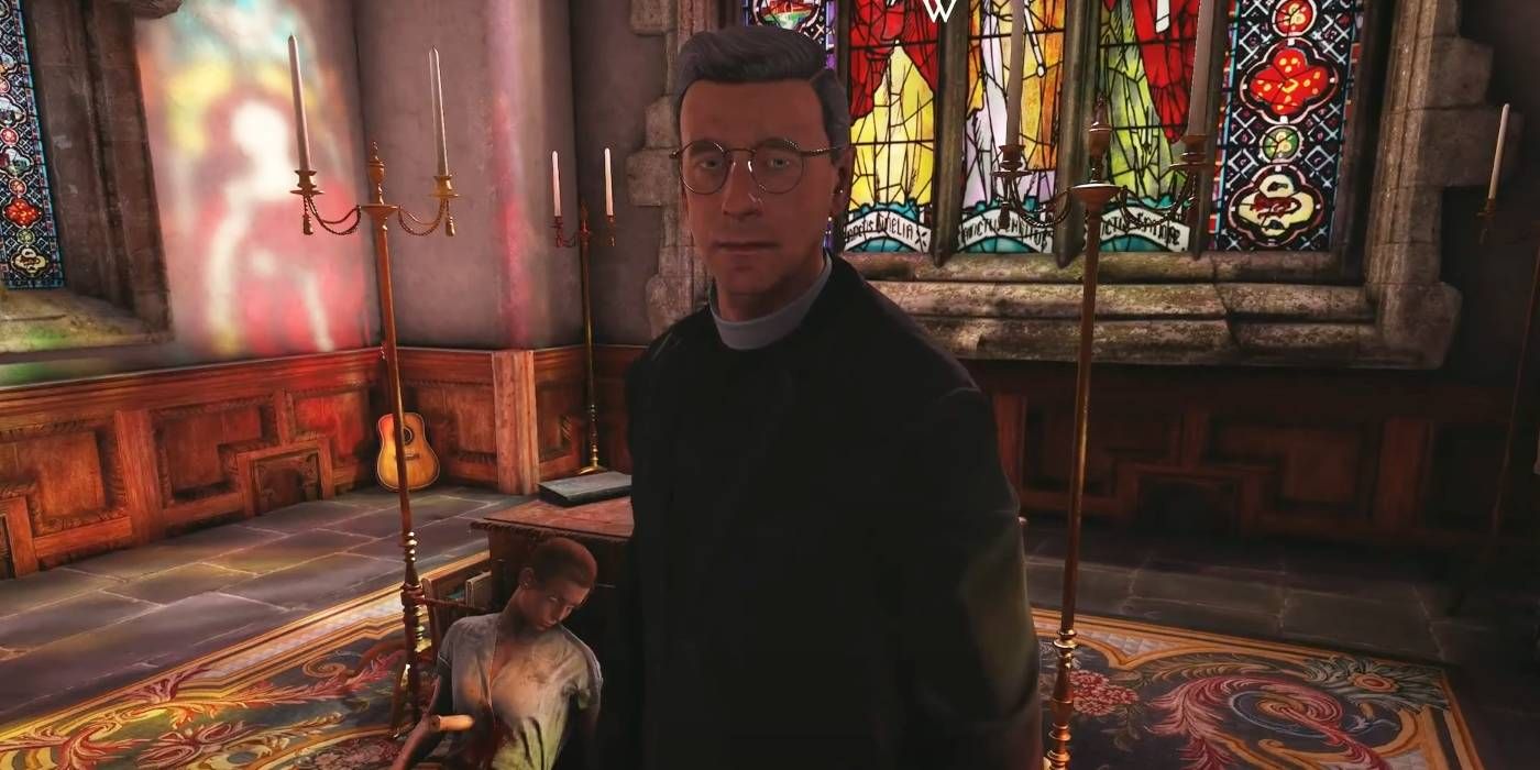 Atomfall Vicar McHenry from the St. Katherine&rsquo;s Church murder Lead