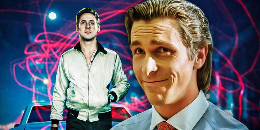 Imagery from American Psycho and Drive