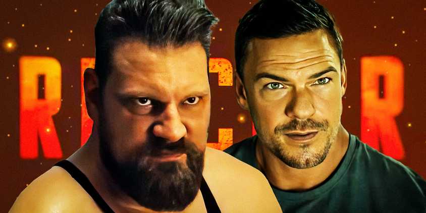 Olivier Ritchters as Paulie and Alan Ritchson as Jack Reacher in Reacher season 3