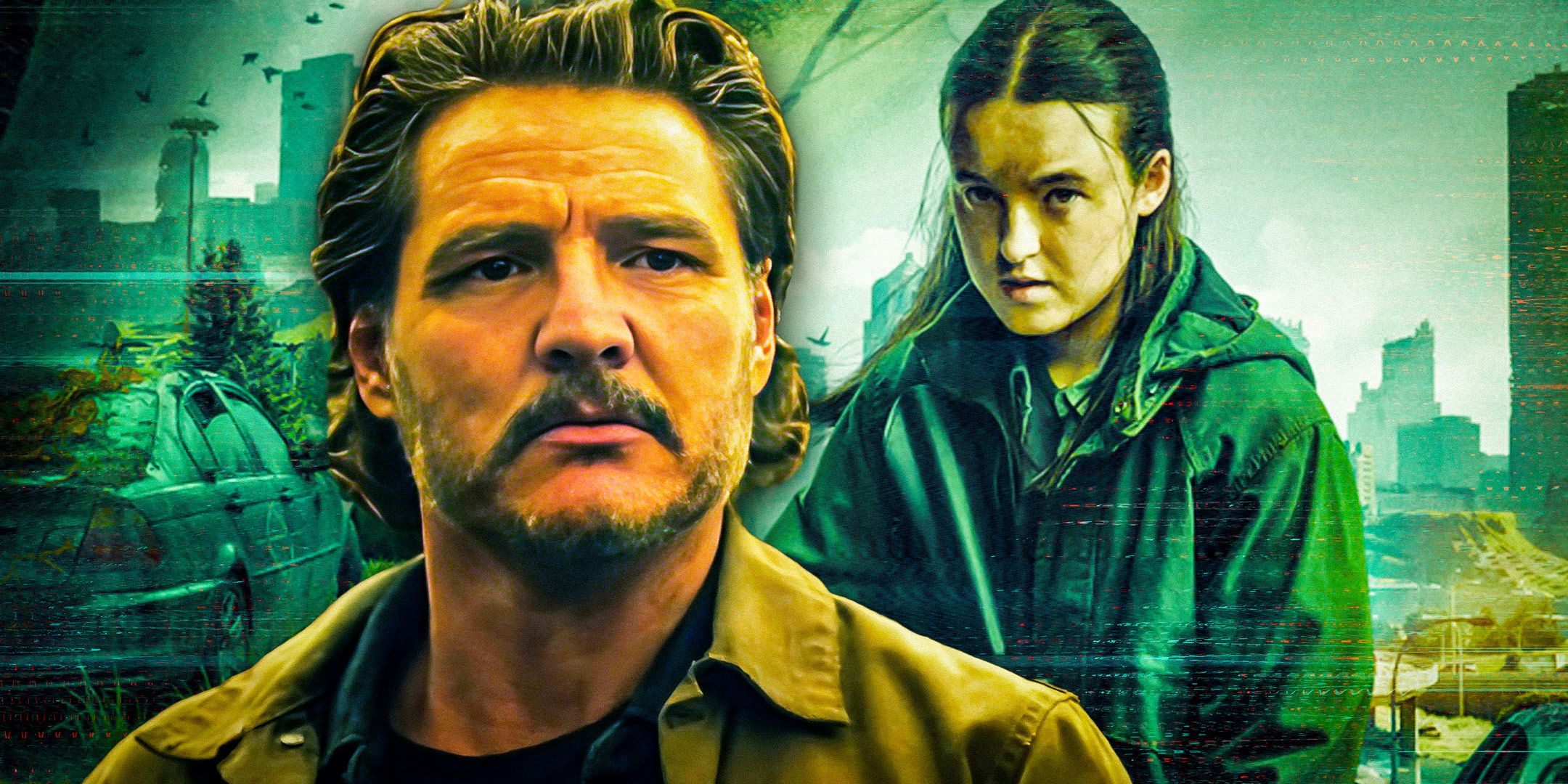 Custom Image of Pedro Pascal as Joel and Bella Ramsey as Ellie in The Last of Us season 2