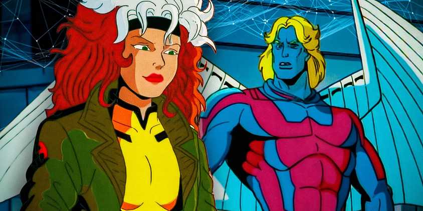 Rogue and Archangel in X-Men the Animated Series