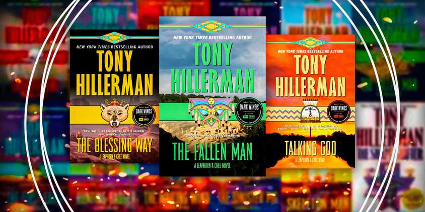 Covers of Tony Hillerman's Leaphorn & Chee books