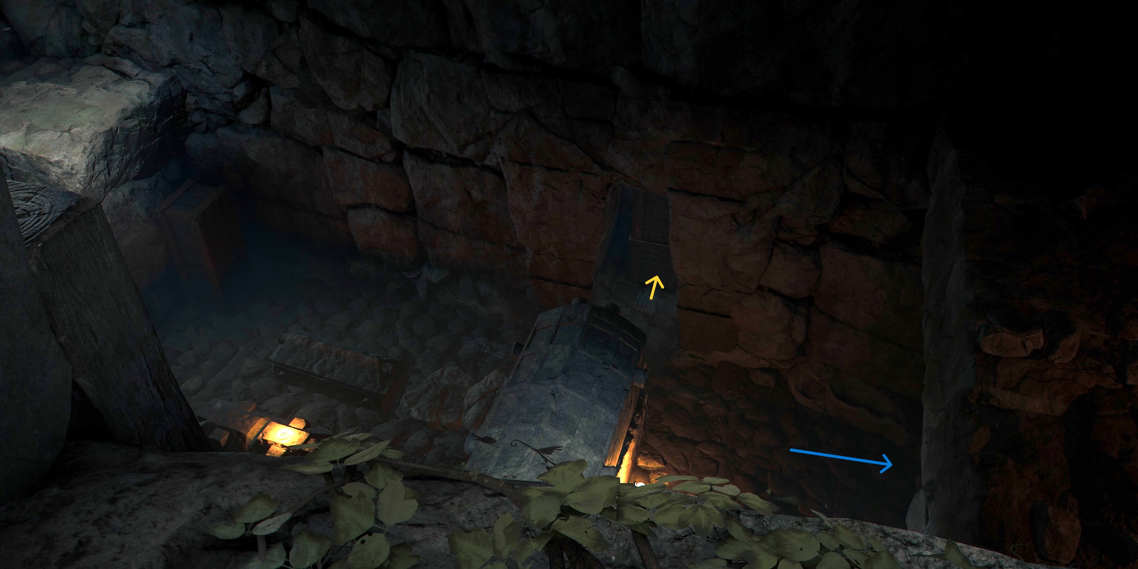 The view of the whole room in the Megalithic Vault