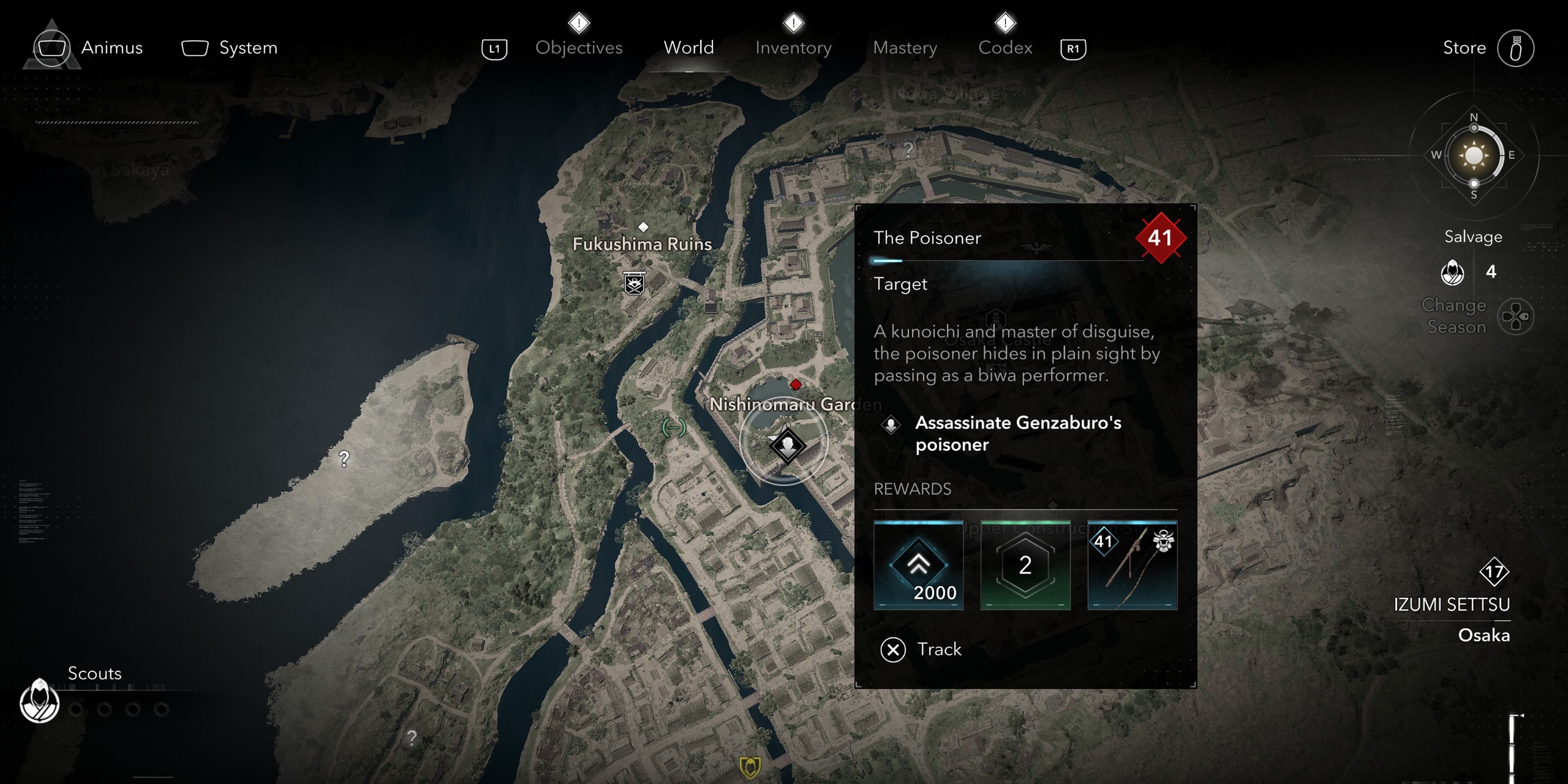 The Poisoner map location in Assassin&rsquo;s Creed Shadows