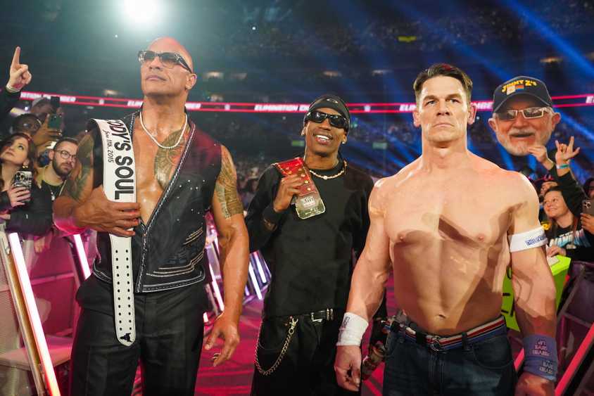 The Rock, Travis Scott, John Cena