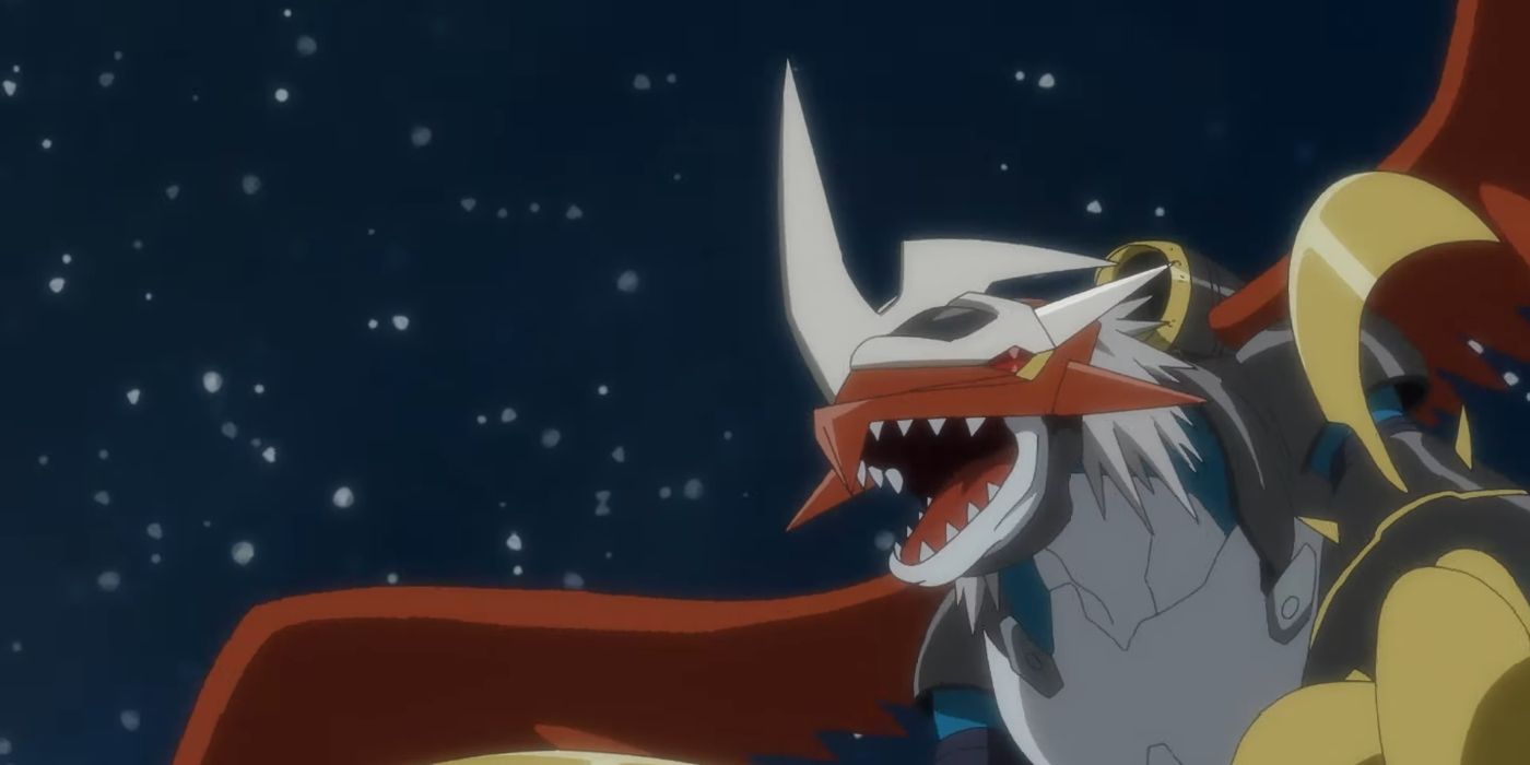 Imperialdramon flying in Digimon Adventure -BEYOND-