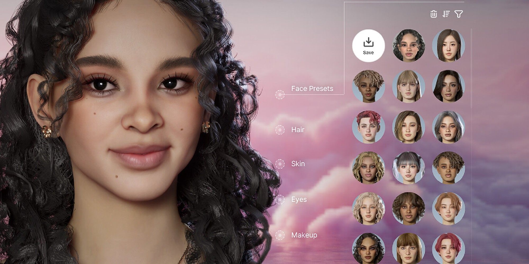 Inzoi screenshot of character creator