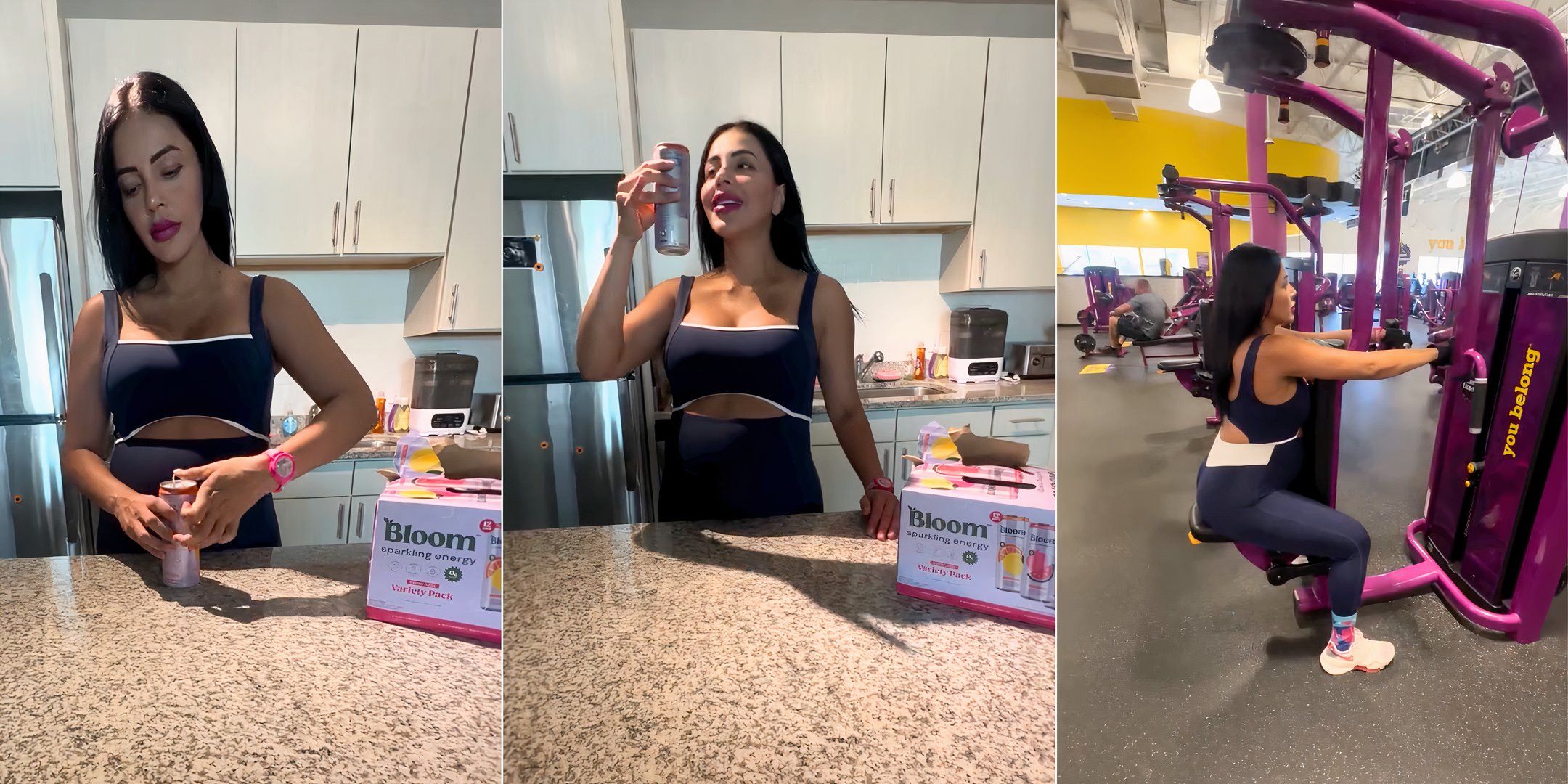 Jasmine Pineda from 90 Days The Last Resort season 2 promoting energy drink