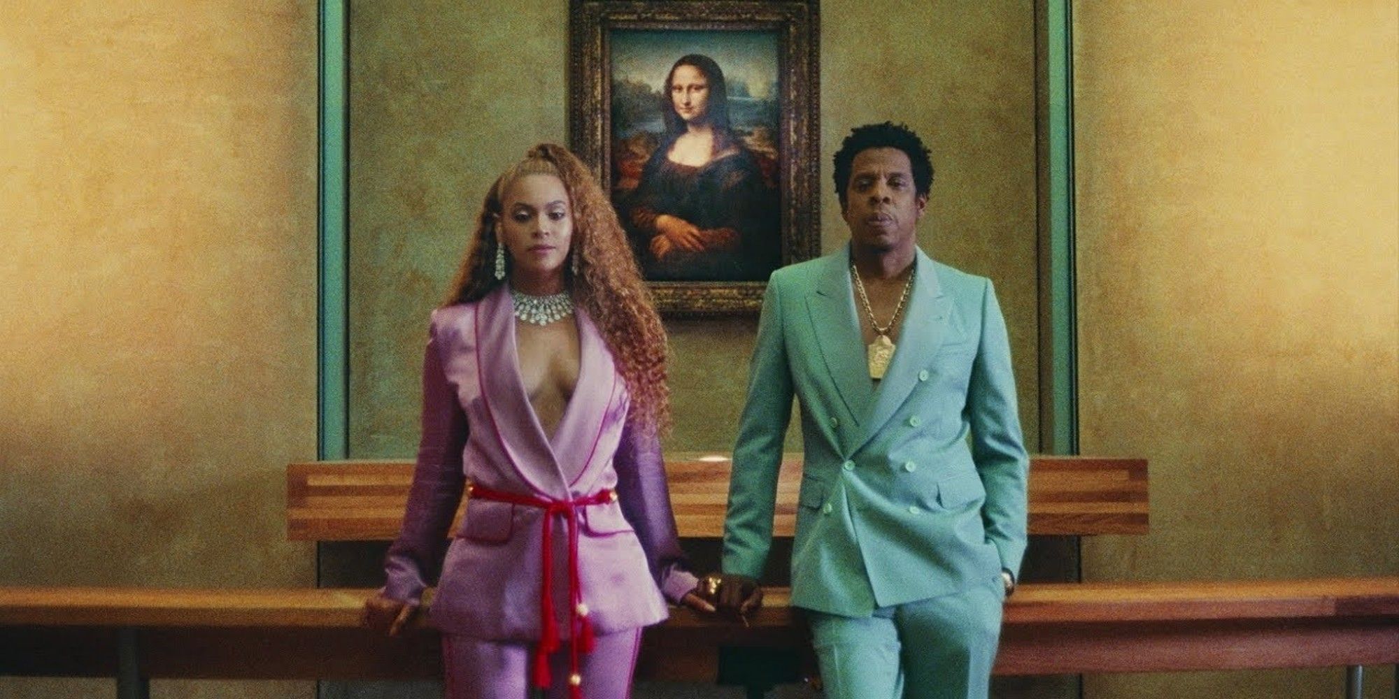 Jay-Z and Beyonce the Carters music video for APESHIT feature