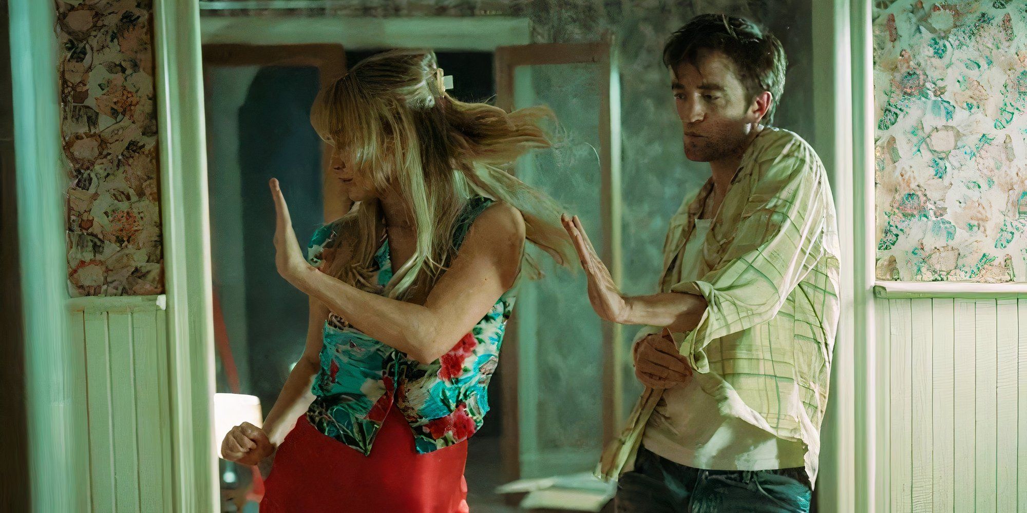 Jennifer Lawrence and Robert Pattinson dancing in Die My Love