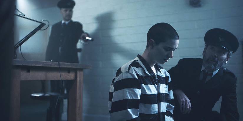 Jess Chanliau in a prison uniform in Inmate Zero